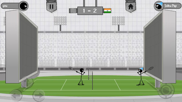 火柴人打羽毛球