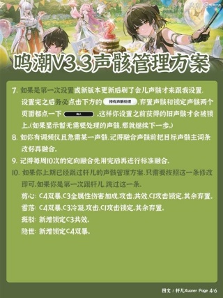 鸣潮3.3版本声骸管理方案推荐