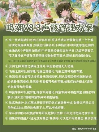 鸣潮3.3版本声骸管理方案推荐