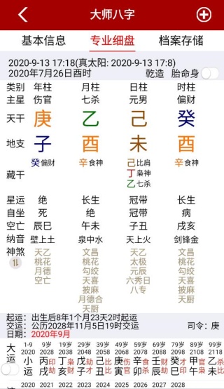 大师八字