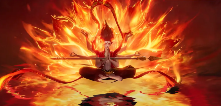 王者荣耀哪吒联动皮肤魔丸特效展示