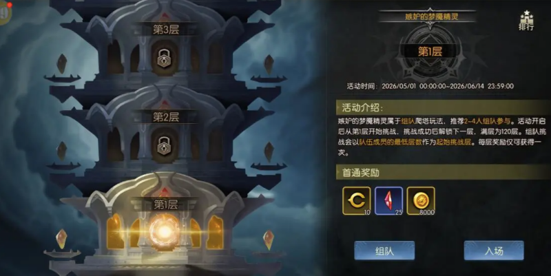 龙之谷启程试炼之塔进入方法与层数奖励介绍