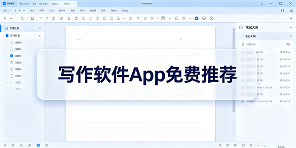 写作软件app免费推荐