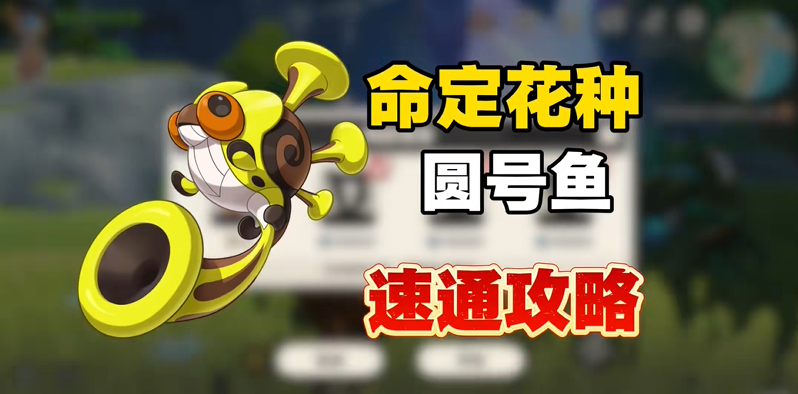 洛克王国世界命定花种圆号鱼速刷打法攻略