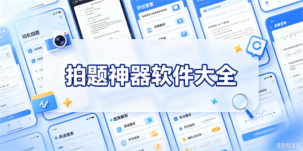 拍题神器软件大全